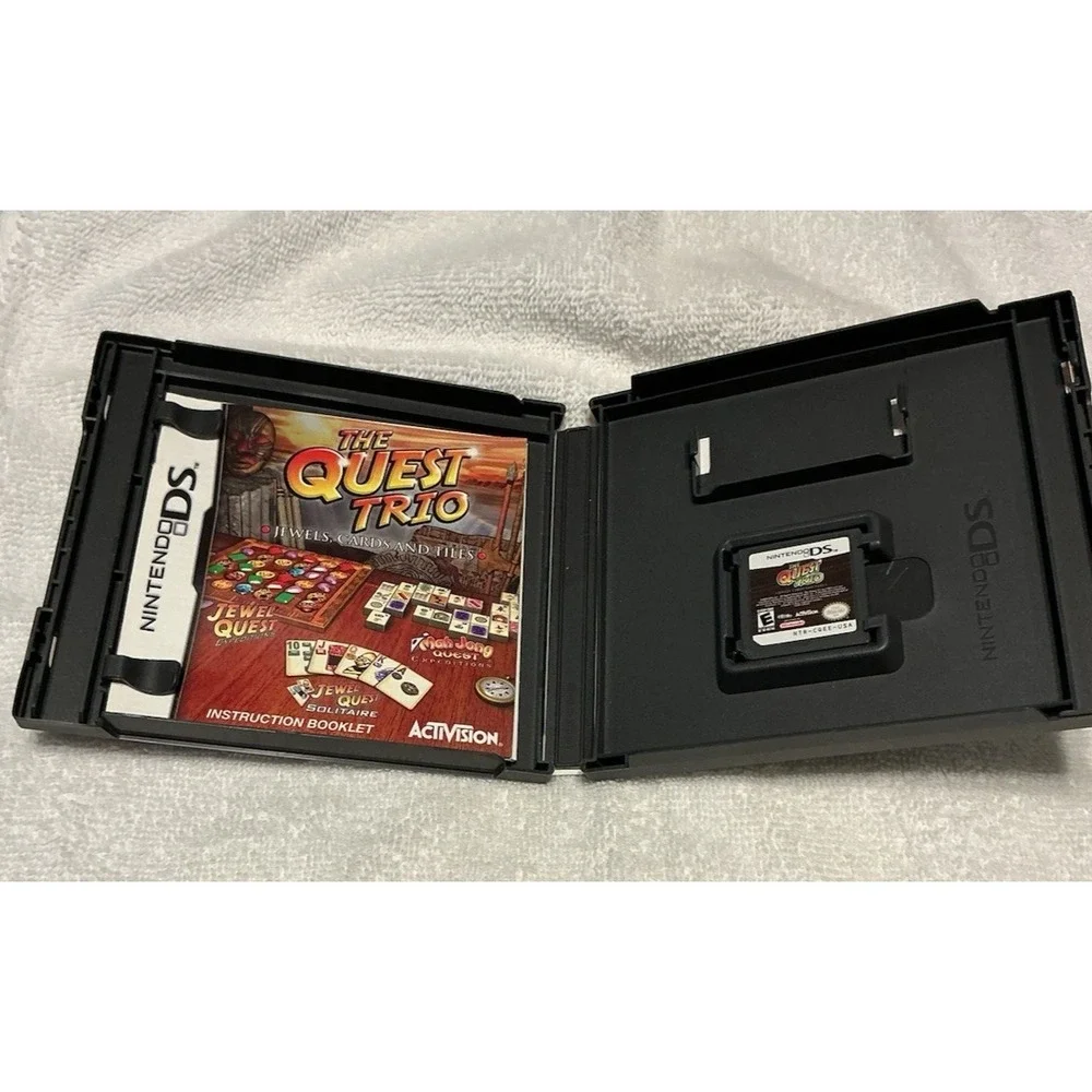 Quest Trio: Jewels, Cards and Tiles (Nintendo DS, 2008) Untested